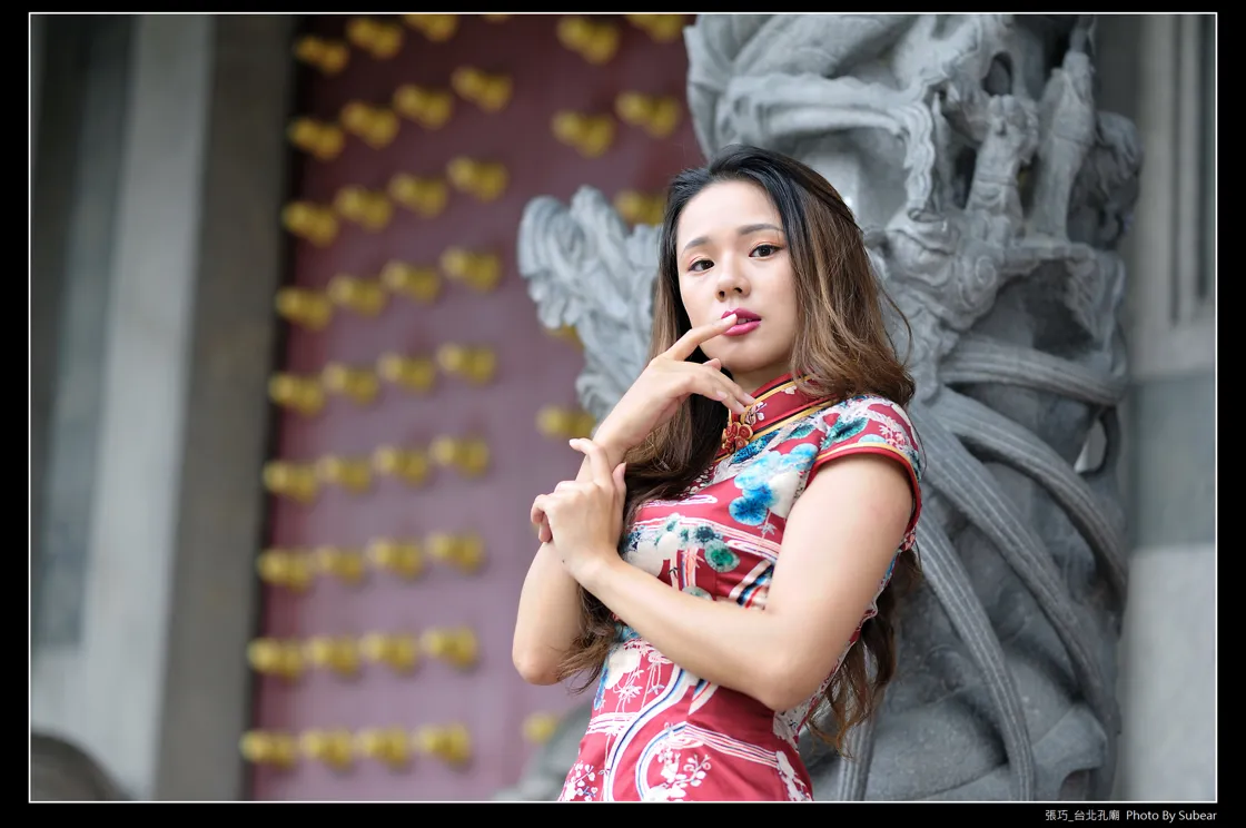 [Mzsock] NO.098 Zhang Qiao cheongsam black silk high heels beautiful legs street photography#[54P]-6